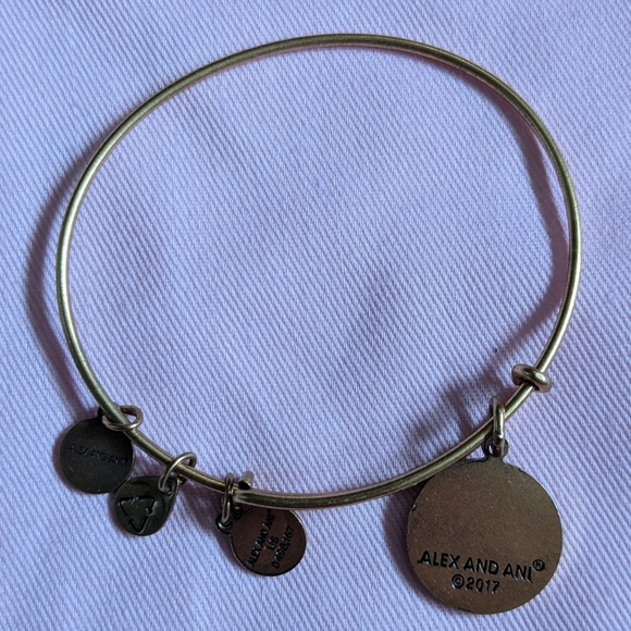 Alex and Ani J charm bracelet - Picture 5 of 6